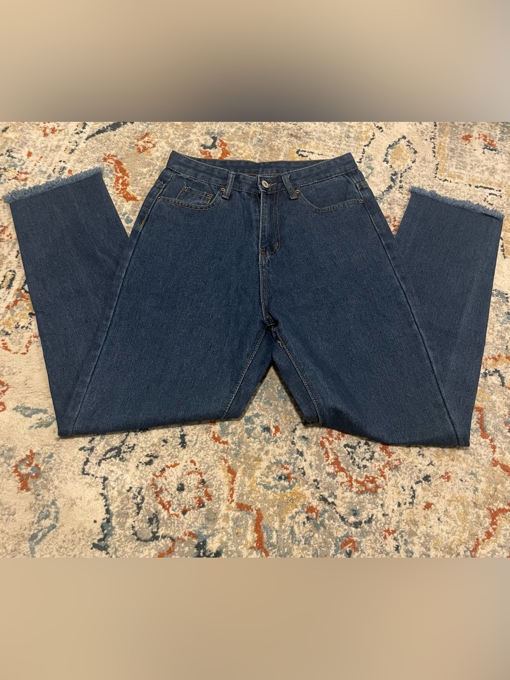 Classic High-Rise Dark Blue Women's Jeans